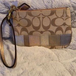 NWOT Authentic Coach wristlet